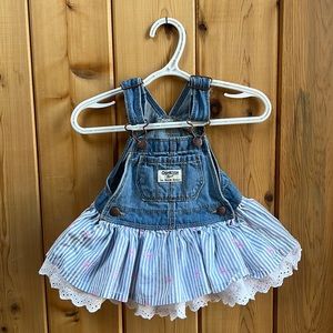 🔥5/$20 OshKosh B’Gosh Denim Overall Dress